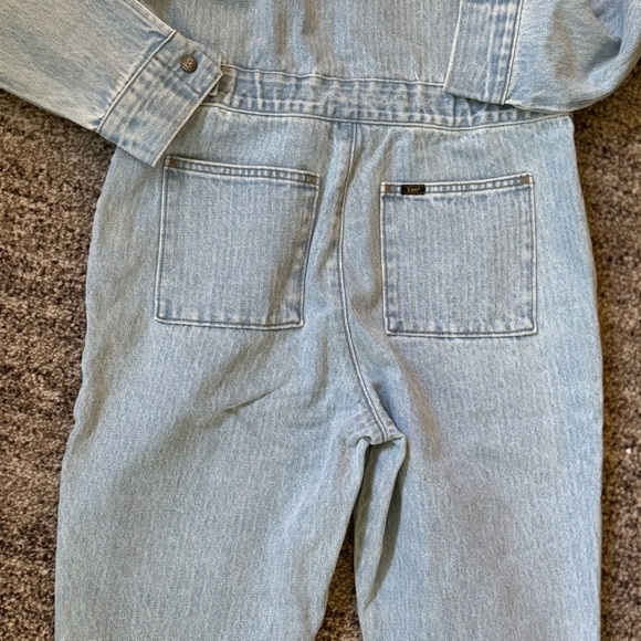 FREE PEOPLE LEE UNIONALLS JUMPSUIT ROMPER NWT RETRO VINTAGE ANTHROPOLOGIE DENIM - Picture 11 of 15